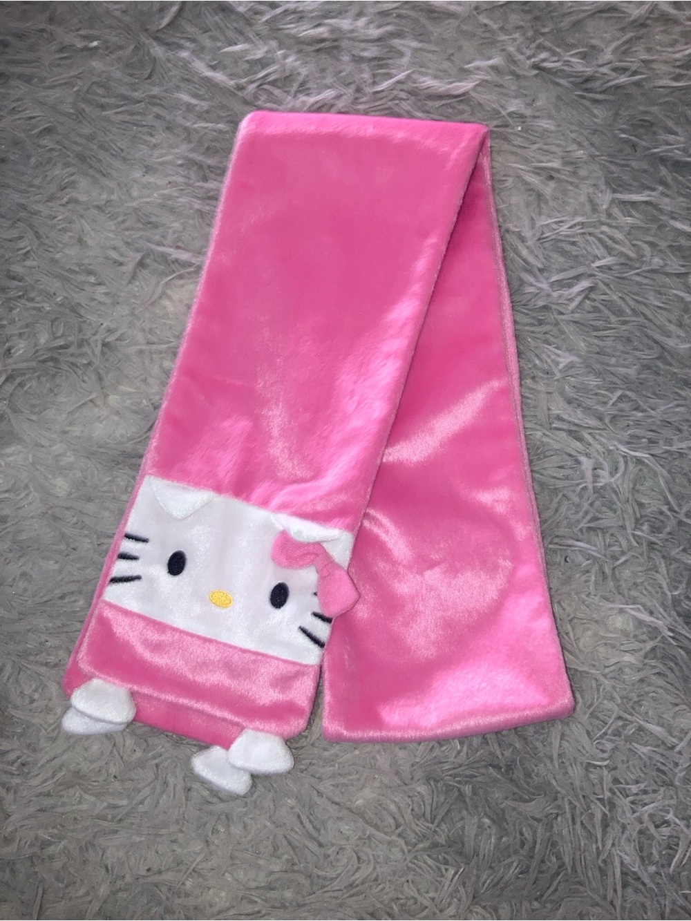 Pink Hello Kitty Plush Scarf